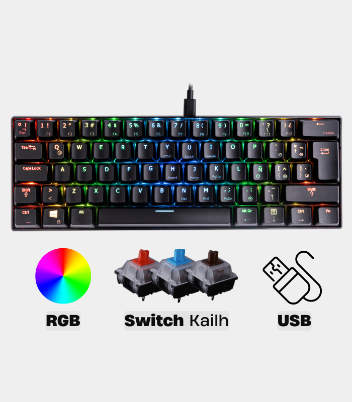 Teclado Mecánico VSG Mintaka RGB Negro