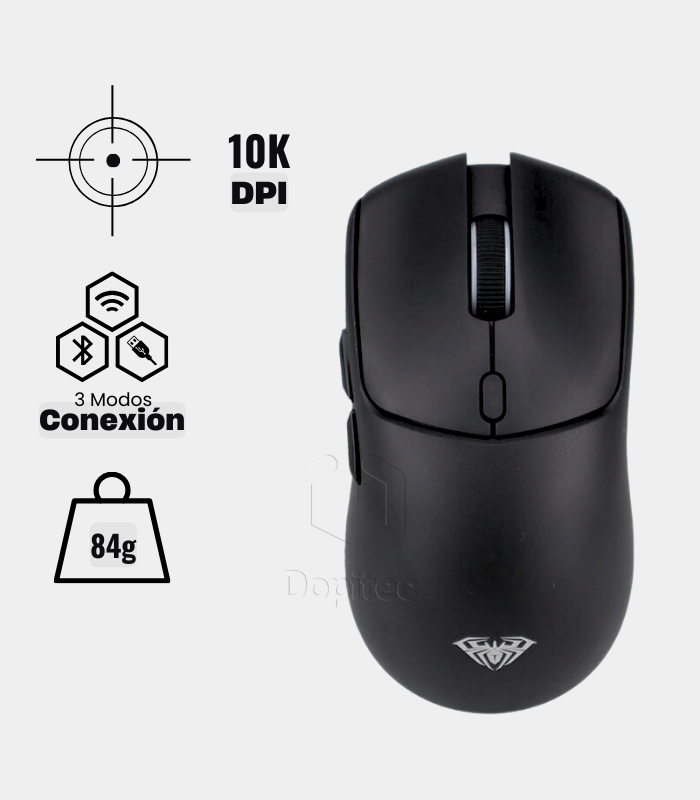 Mouse Inalámbrico Aula SC580X 10,000 DPI Bluetooth Negro