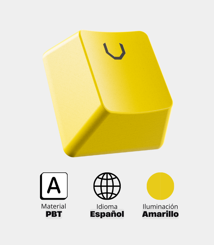 Keycaps VSG Stardust Español Amarillo (Emc2)
