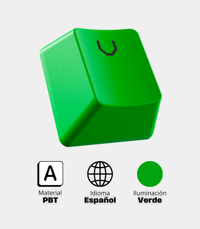 Keycaps VSG Stardust Español Verde (Quarktastic)