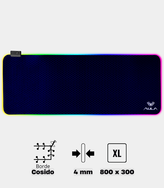 Mousepad Aula F-X5 RGB 800 x 300 x 4 mm